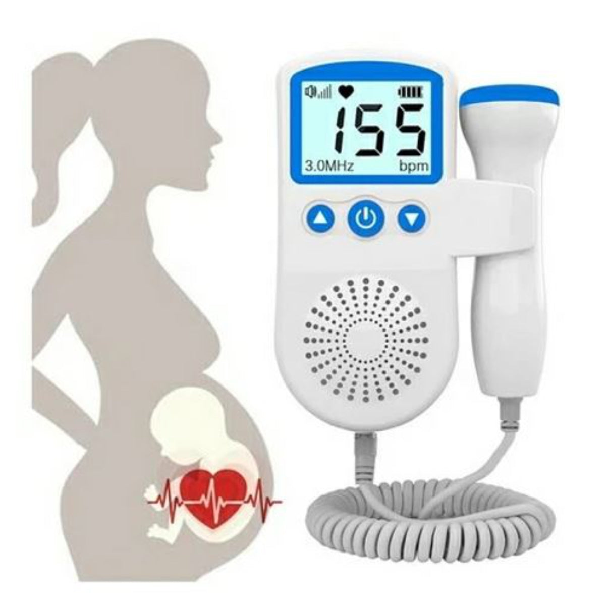 Monitor Fetal Doppler — Escucha el Corazón de tu Bebé desde Casa