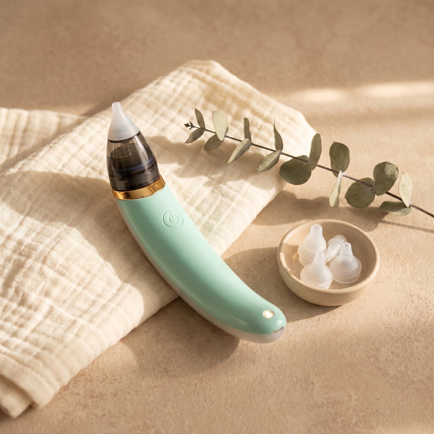 Aspirador Nasal Eléctrico para Bebé — Nariz Despejada, Bebé Tranquilo