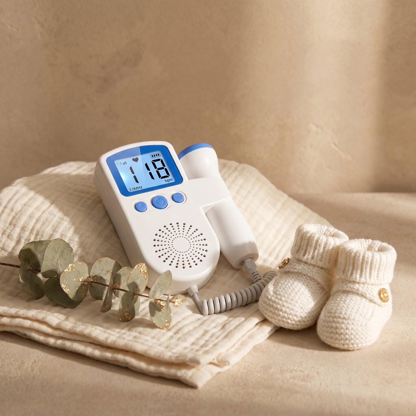 Monitor Fetal Doppler — Escucha el Corazón de tu Bebé desde Casa